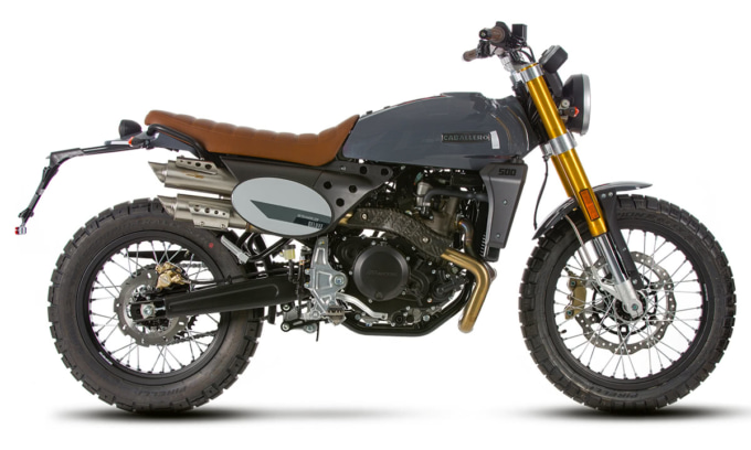 FANTIC CABALLERO SCRAMBLER500 Deluxe サイドビュー