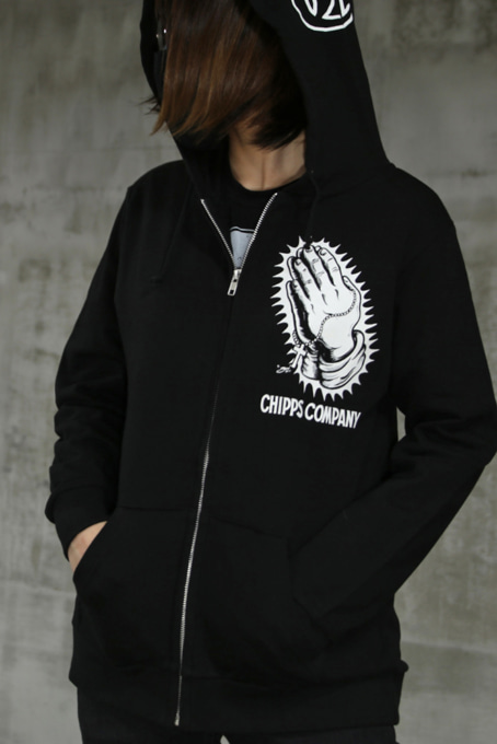 CHIPPS COMPANY チップスカンパニー HOODED SWEATSHIRT ホワイト