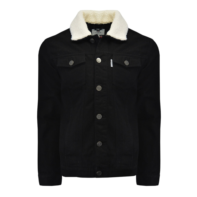 Lambretta SHERPA COLLAR DENIM JACKET