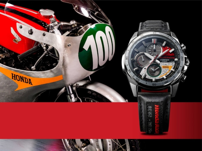 EDIFICE×Honda Racingのコラボ「CASIO EDIFICE EQW-A2000HR」イメージ