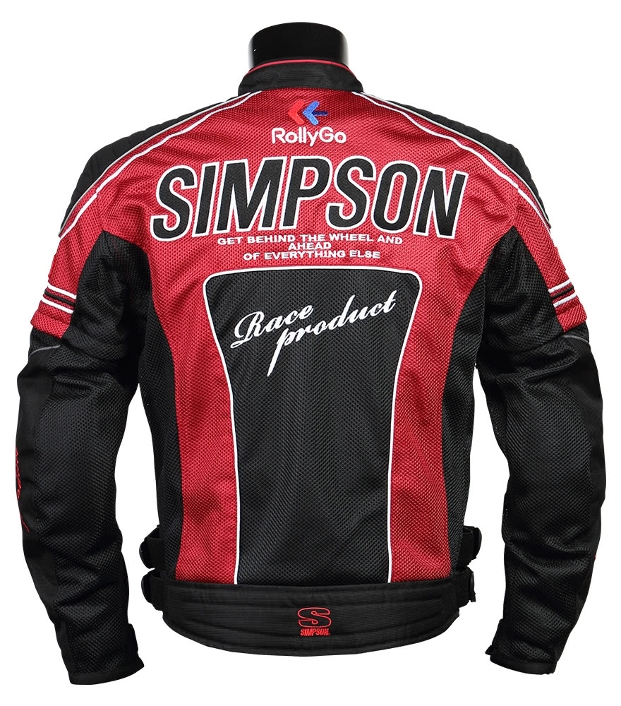 最高の Mesh 肘 Jackets 標準装備 SIMPSON2022SS春夏モデル シンプソンメッシュジャケット 胸 プロテクター肩  NORIXシンプソン 背 バイクウェア