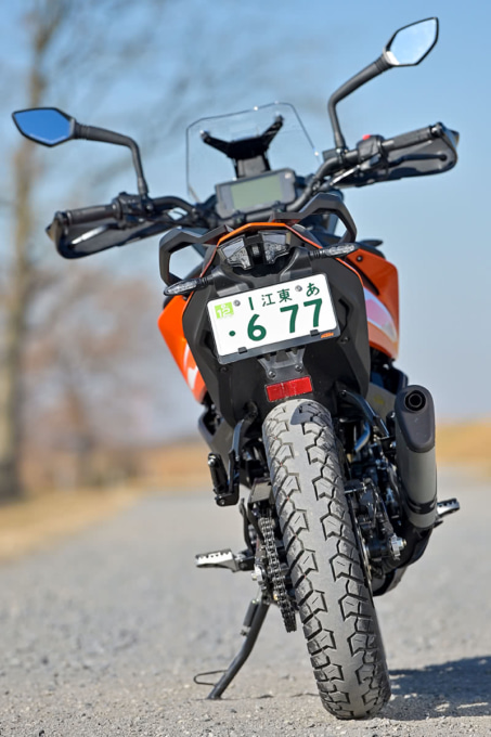 KTM 250ADVENTURE（2021年モデル）リヤビュー