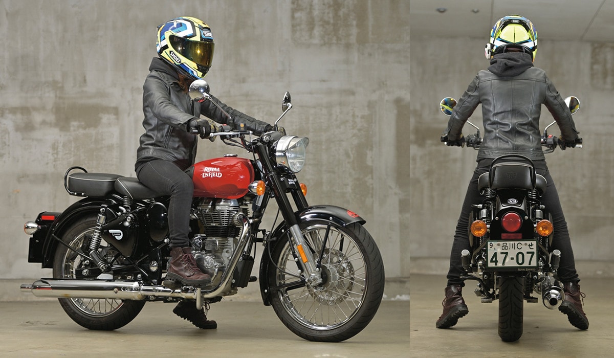 ROYAL ENFIELD CLASSIC500 足つき