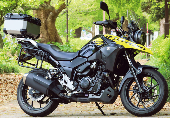 RIDEZ アルミトップケース HARD WORX SUZUKI V-STROM装着