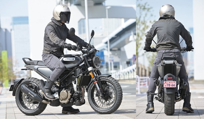 HUSQVARNA MOTORCYCLES SVARTPILEN125 足つき＆乗車ポジション