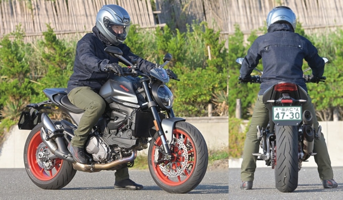 DUCATI MONSTER/+ 足つき＆乗車ポジション