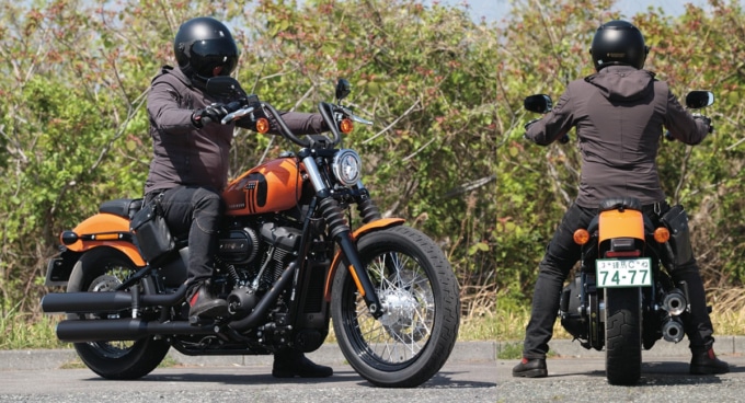 HARLEY-DAVIDSON STREET BOB114 足つき＆乗車ポジション