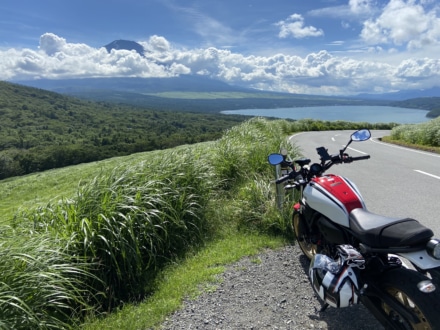 夏の富士と山中湖