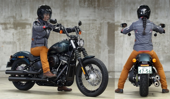 HARLEY-DAVIDSON STREET BOBの足つき＆乗車ポジション