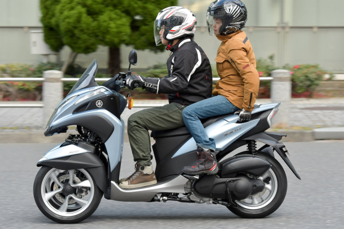 YAMAHA TRICITY125 タンデム走行