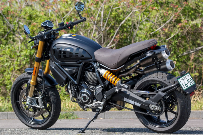 DUCATI SCRAMBLER1100 SPORT PRO リヤ7:3ビュー