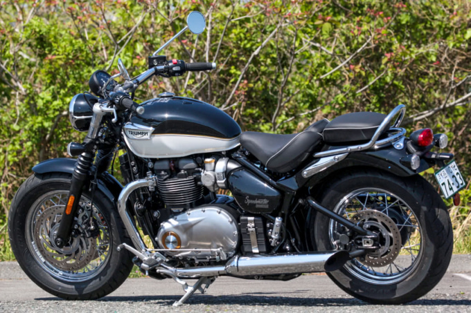 TRIUMPH BONNEVILLE SPEEDMASTER（2021年モデル）左サイドビュー