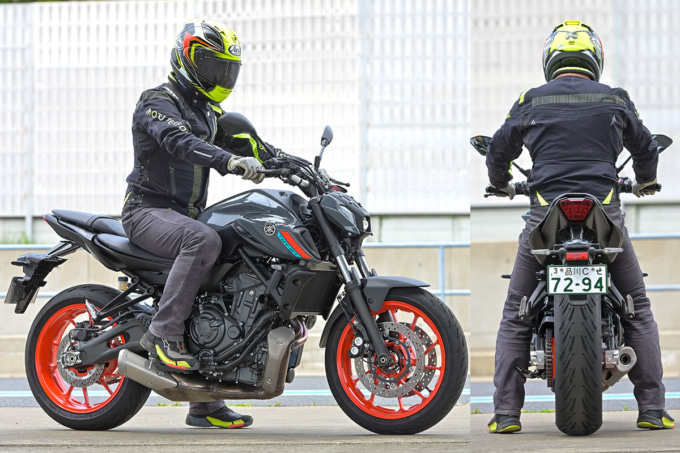 YAMAHA MT-07 ABS（2021年モデル）足つき＆乗車ポジション