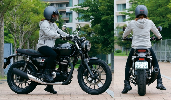 HONDA GB350S 足つき＆乗車ポジション