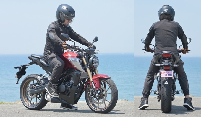 HONDA CB125R 足つき＆乗車ポジション