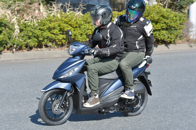 SUZUKI ADDRESS110 タンデム走行