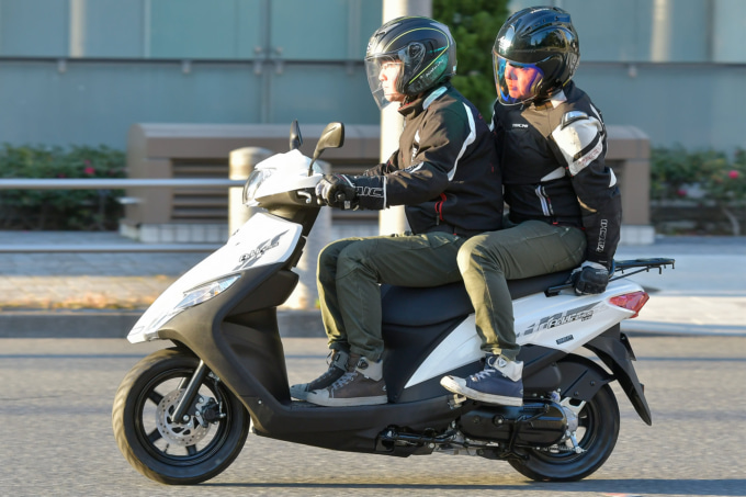 SUZUKI ADDRESS125 タンデム走行