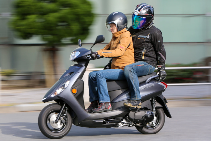 YAMAHA AXIS Z タンデム走行