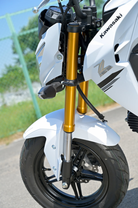 KAWASAKI Z125PRO フロント足まわり