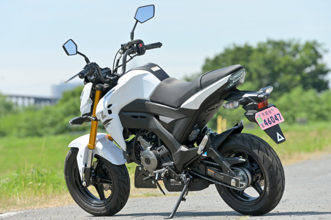 KAWASAKI Z125PRO 左7:3ビュー