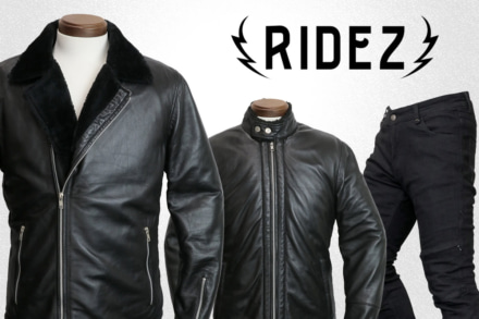 普段着感覚でもバイク用として活躍してくれるラムレザージャケット！RIDEZの最新秋冬ウエア3選