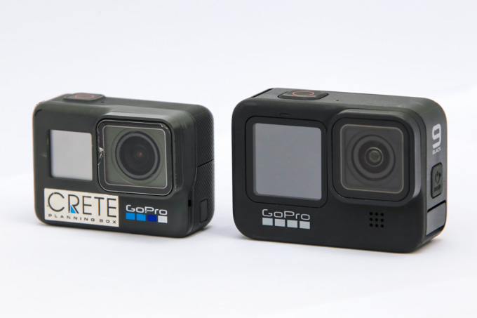 GoPro HERO6 BlackとGoPro HERO9 Black 大きさ比較