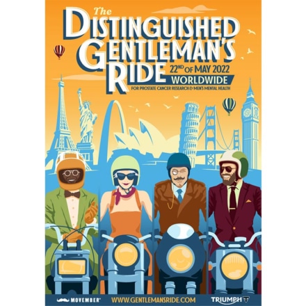 2022年5月22日(日)に全世界、同時開催 DISTINGUISHED GENTLEMAN’S RIDEの東京ライドコースが発表