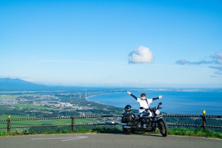 夏の寒風山頂上！