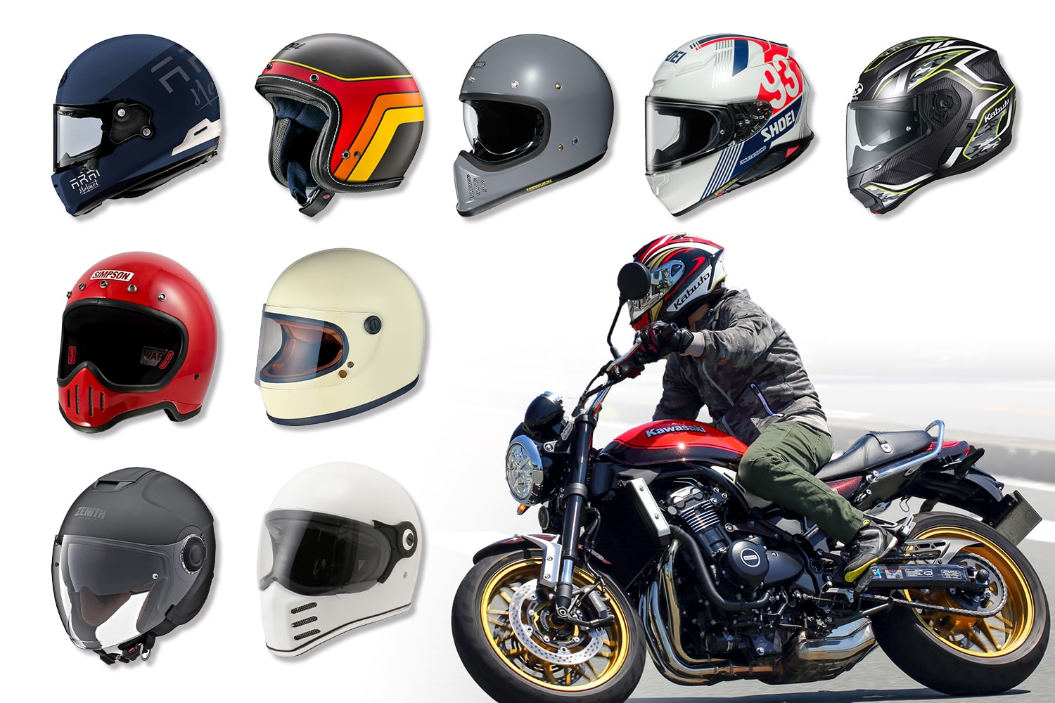 ネオレトロ モデルはファッションも抜かりなく こだわりのライディングギアカタログ ヘルメット編 バイクアイテム タンデムスタイル