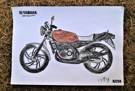 ライジングフィールド感謝祭2022 バイクぬり絵 RZ250