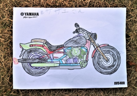 ライジングフィールド感謝祭2022 バイクぬり絵 XVS400