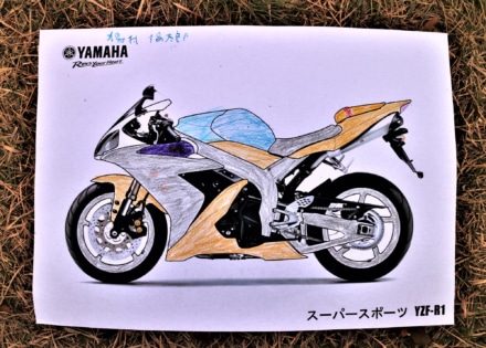 ライジングフィールド感謝祭2022 バイクぬり絵 YZF R-1