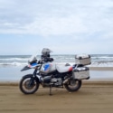 浜辺にて