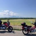 遠くに知床連山