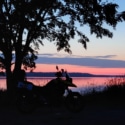 クッチャロ湖の夕日