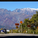 トンネル抜けると北アルプス