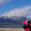 雪景色の比良山系