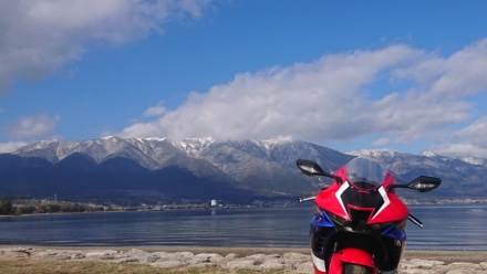 雪景色の比良山系