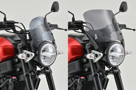 ヤマハ・XSR125 & 155をスポーティにしライダーの防風性もアップ