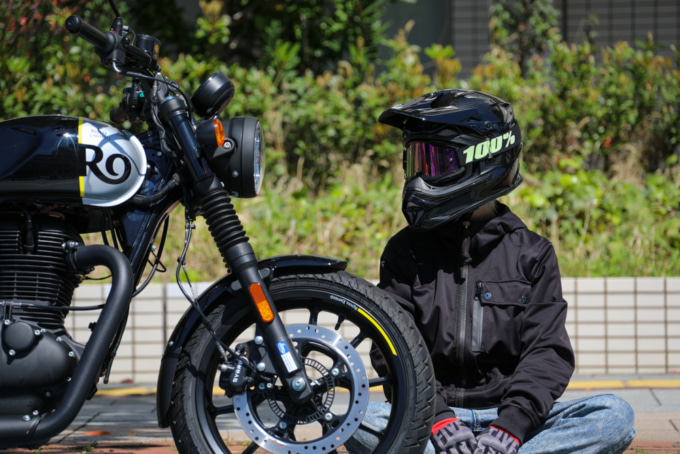 オフロードヘルメット マッドジャンパー×ハンター350 レベル