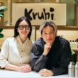 Kruhi 井浦新さん、妻あいさん 2ショット