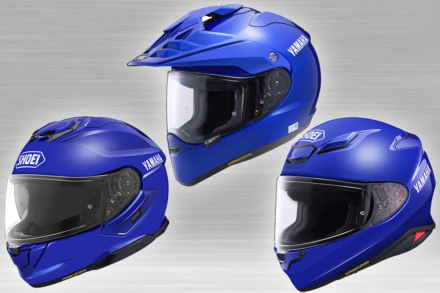 ヤマハブルーが映える！YAMAHA×SHOEIコラボヘルメット登場!!