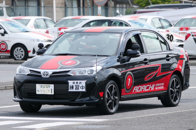 2025 ナップスモトフェス はたらくクルマ展示車両 足立自動車学校／大型二輪＆普通自動車教習車