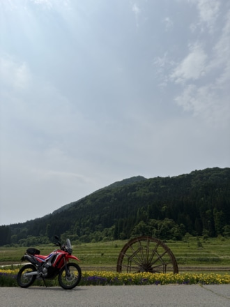 棚田の水車