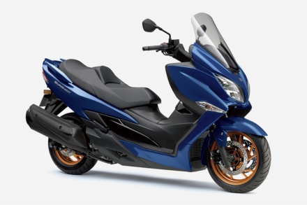 【スズキニューモデル】バーグマン400とRM-Zシリーズが登場｜快適スクーターと本格モトクロッサーを一挙公開