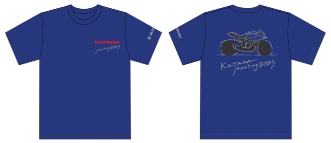 カタナミーティングオリジナルTシャツ：3,000円 コバルトブルー