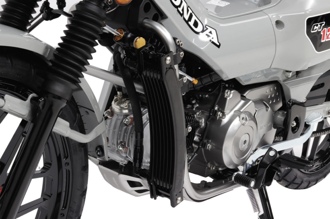 アクティブ CT125ハンターカブ用オイルクーラー ブラックコア装着図