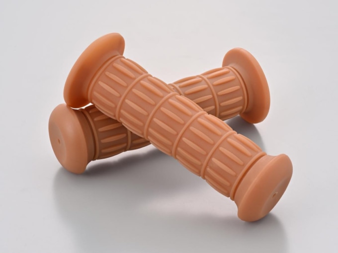 デイトナ バイクハンドルグリップGRIPPY GRIP GG-D-CLASSIC（全長128㎜ / Φ22.2ハンドル用 / エンド非貫通）生ゴム色