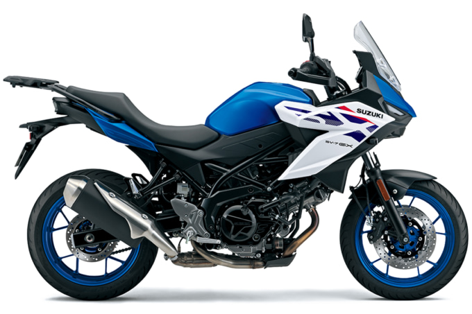 スズキSV-7GXの3色ラインナップ。ブルー