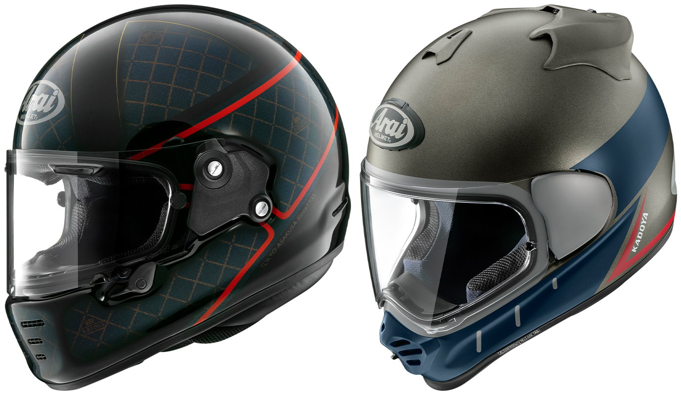 アライヘルメットから『KADOYA』とコラボレートした2アイテムが登場